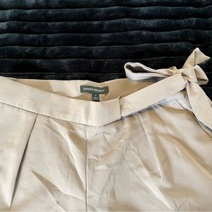 Chic Taupe Tie-Waist shorts